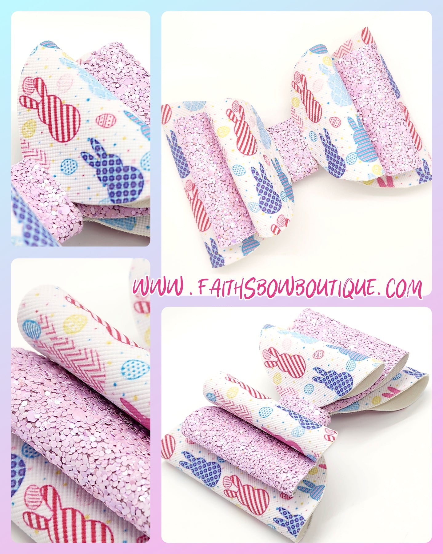 #Easter : Bows : Spring: Easter: bows: Peep 3 layer bow